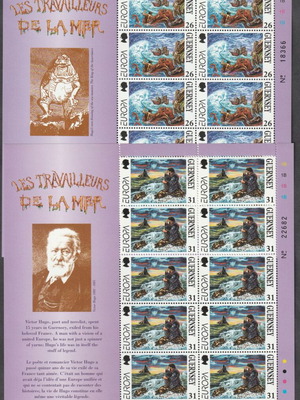 Πλήρη φύλλα γραμματοσήμων Guernsey 1997 Europa CEPT, MNH