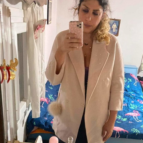 Vero Moda coat new, size L, white cream