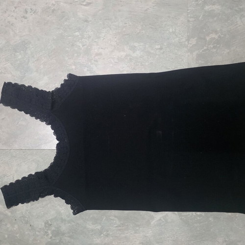 Black and blue lace tank top like new, size XS