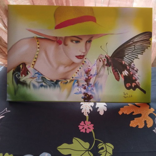 Digital painting canvas 60x40 new, Spring artwork