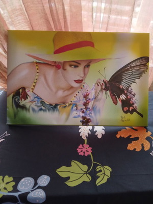 Digital painting canvas 60x40 new, Spring artwork