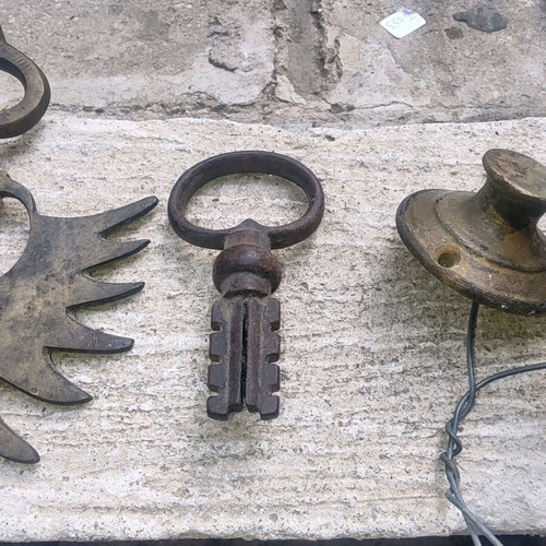 Rare brass keys 1850 set of 4 like new