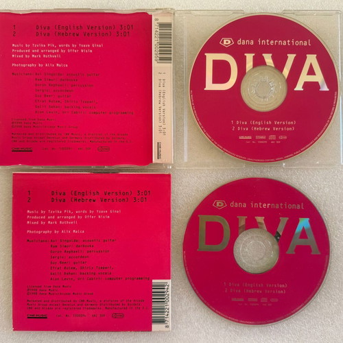 Dana International Diva 2 CD set used, Eurovision Song Contest 1998