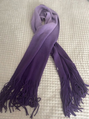 Women's ombré scarf lilac to purple new