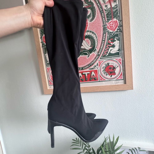 Sleeve boots black size 38 like new Bershka