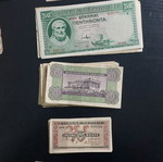 Drachma banknotes used, lot