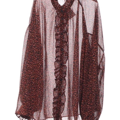 Mango Sheer Shirt Like New, Size XS, Multicolor