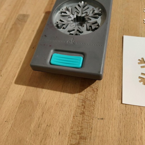 Snowflake paper punch used