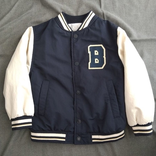 Zara thin jacket for boys 4-5 years old, blue and white