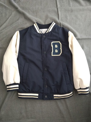 Zara thin jacket for boys 4-5 years old, blue and white