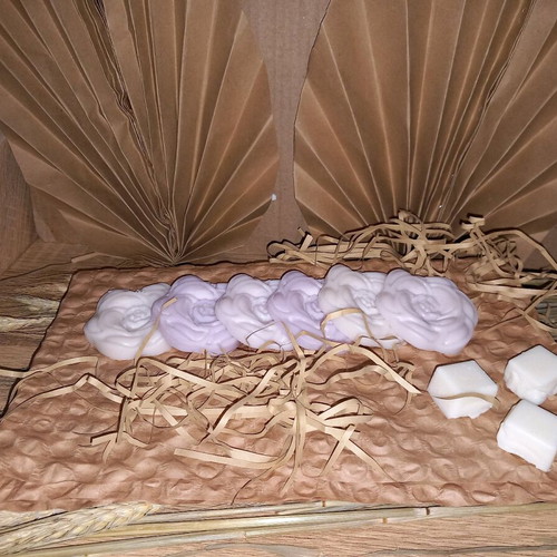 Scented closet flowers set of 6 new, pink shades