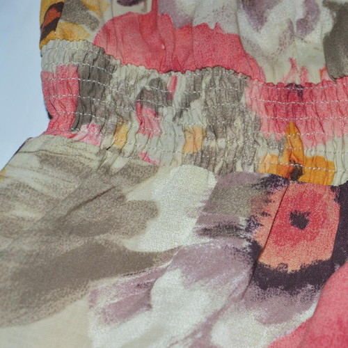 Floral jumpsuit Promod new, beige multicolor, size 36-40