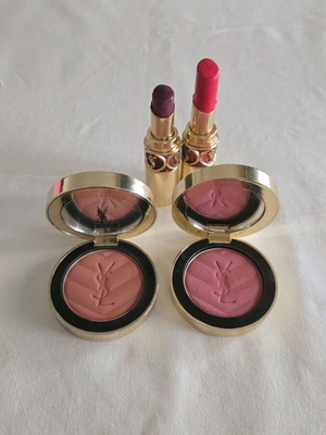 YSL blush & lip set like new with popular shades 44 & 06