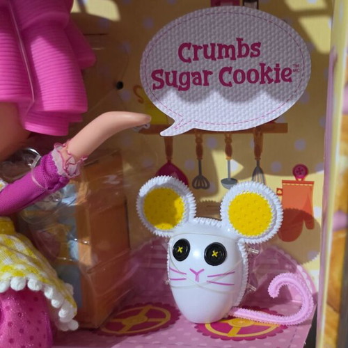 Lalaloopsy MGA Entertainment Crumbs Sugar Cookie Doll 33cm with Pet Mouse new
