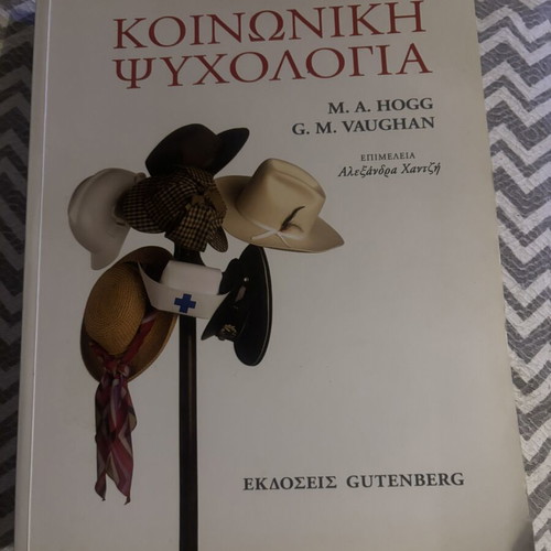 Social Psychology book by M.A. Hogg and G.M. Vaughan