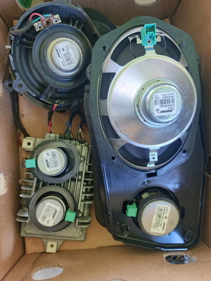 Saab 9-3 bose sound system used with amplifier and 8 speakers