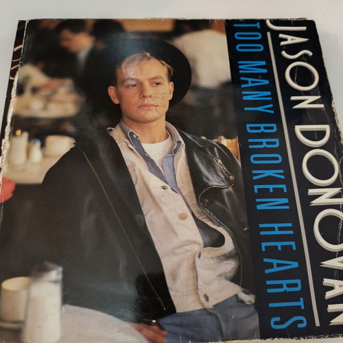 Jason Donovan Too Many Broken Hearts vinyl maxi single used