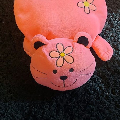 Plush pink cat used