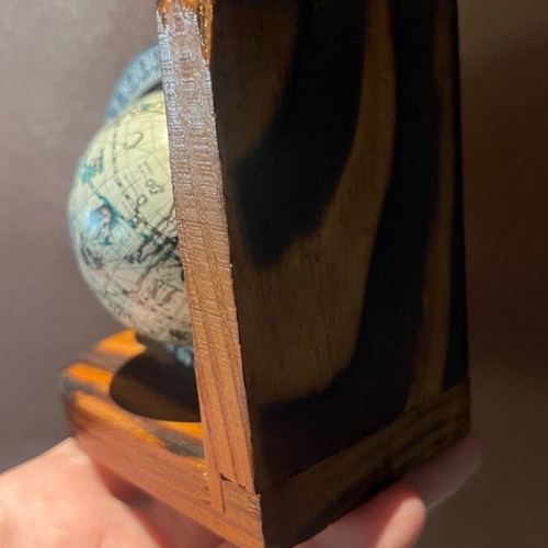 Vintage globe like new on wooden base