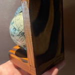Vintage globe like new on wooden base