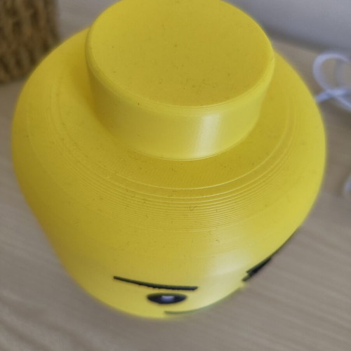Lego head lamp used with USB and switch