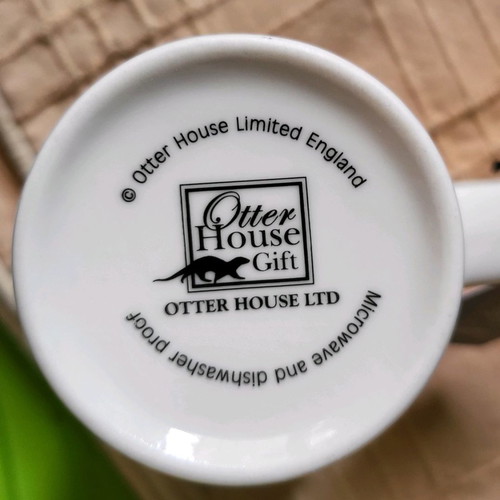 Otter House mug with kitten new