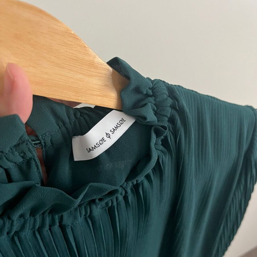 Samsoe Samsoe Fluid Emerald Blouse with Lining, New