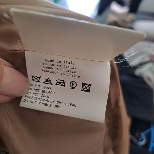 Trussardi leather skirt like new, very soft beige leather
