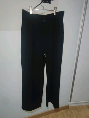 Fabric pants used, black, straight fit, size M