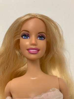 Barbie doll used with altered makeup