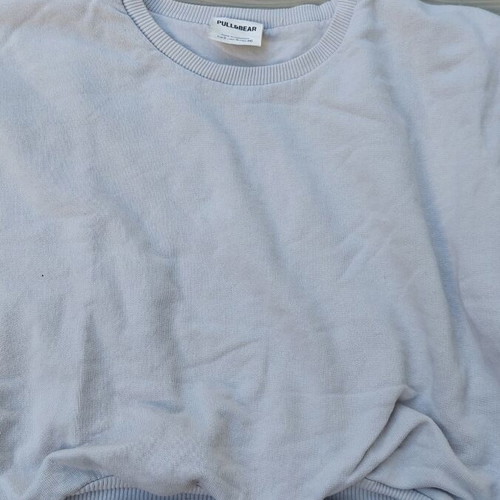 Women's crop sweatshirt Pull & Bear like new, size S, white beige
