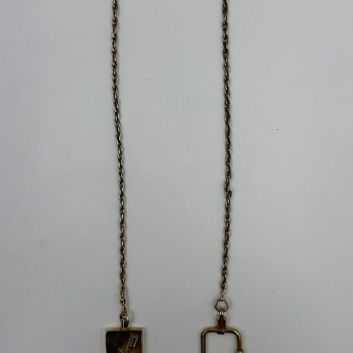 Ferragamo vintage gold-plated chain keychain used