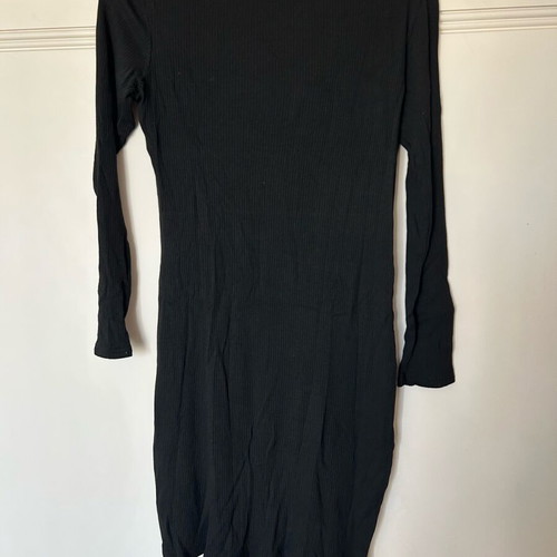 Rib dress size 38 About You like new, black