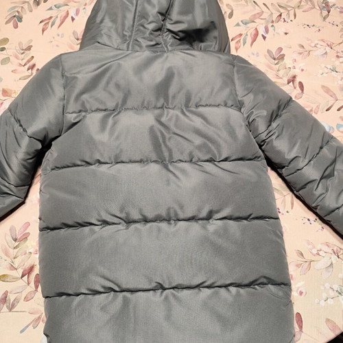 M&S Collection Parka with Hood 5-6 Years Like New, Grey Silver