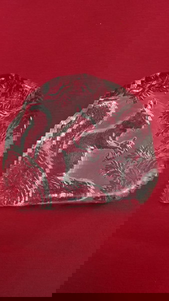 Διακοσμητικό/πρες παπιε/paperweight Royal Krona, Mats Jonasson full lead crystal Sweden 70'.