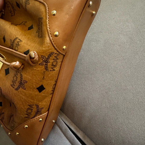 MCM medium shoulder bag brown used