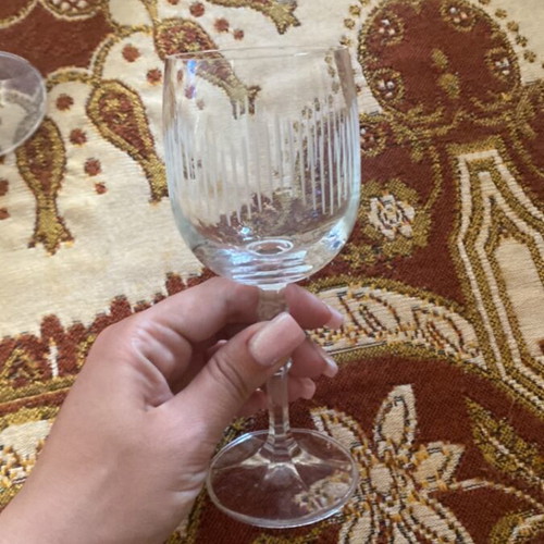 Crystal glasses set vintage classic design, 57 pieces, new