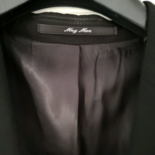 Men's suit like new slim fit black size S