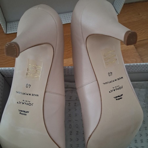 Jonak Paris nude leather pumps size 40, new