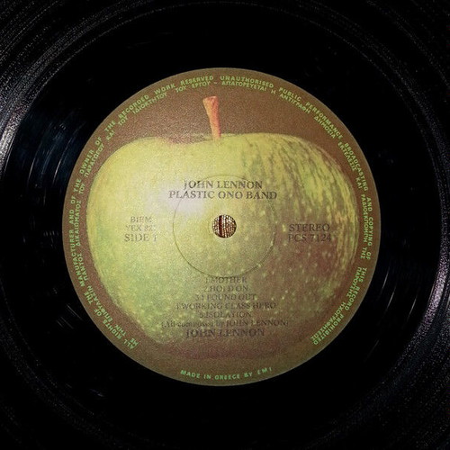 John Lennon Plastic Ono Band vinyl record used, rock