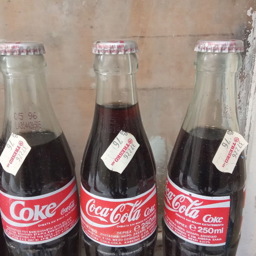 Collectible Coca Cola bottle full from 1990s decade new, one piece