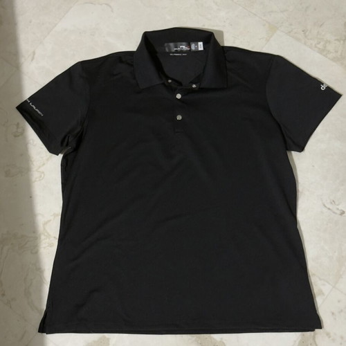 Ralph Lauren black polo shirt, medium, rare authentic