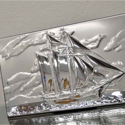 Silver ship frame new