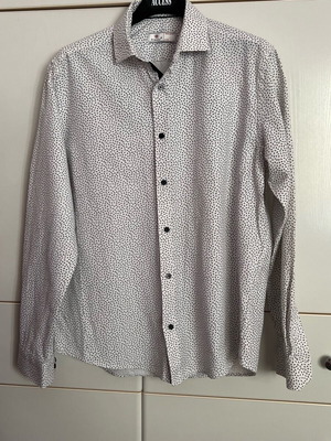 Men's shirt like new, size L, black and white