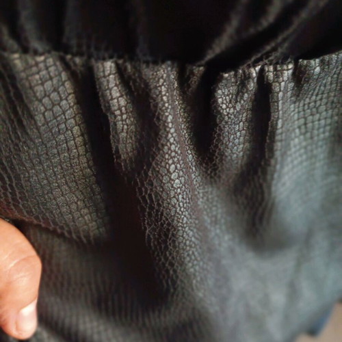 Leather skirt like new, black, one size