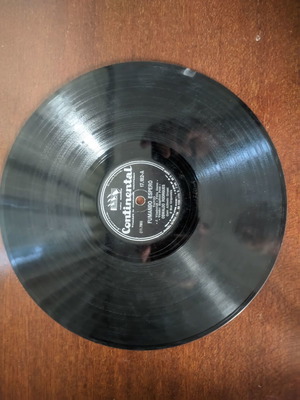 Vinyl 78 rpm record used, Latin, 1955