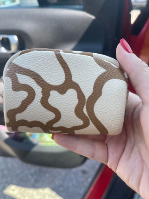 Tous wallet beige and brown like new with zipper