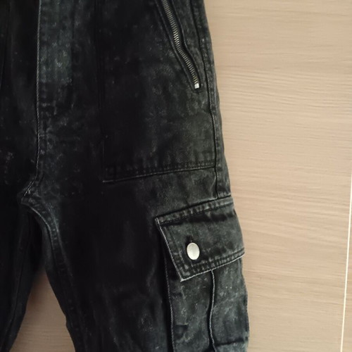 Pink Woman women's black denim pants used, sizes M and S