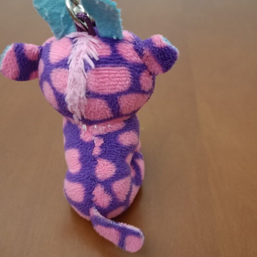 Ty Beanie Boos Safari Plush Keychain like new, colorful giraffe