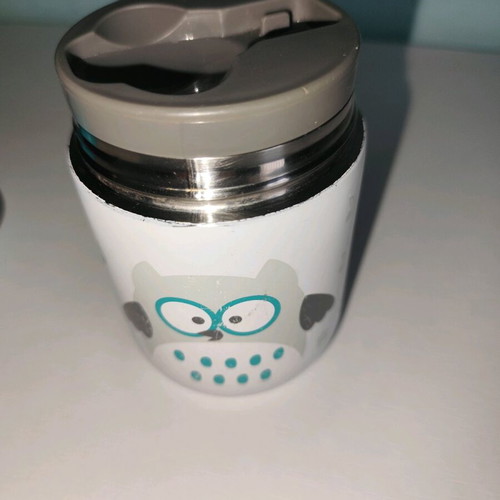 BBLUV Stainless Steel Food Thermos 300ml used Aqua Blue